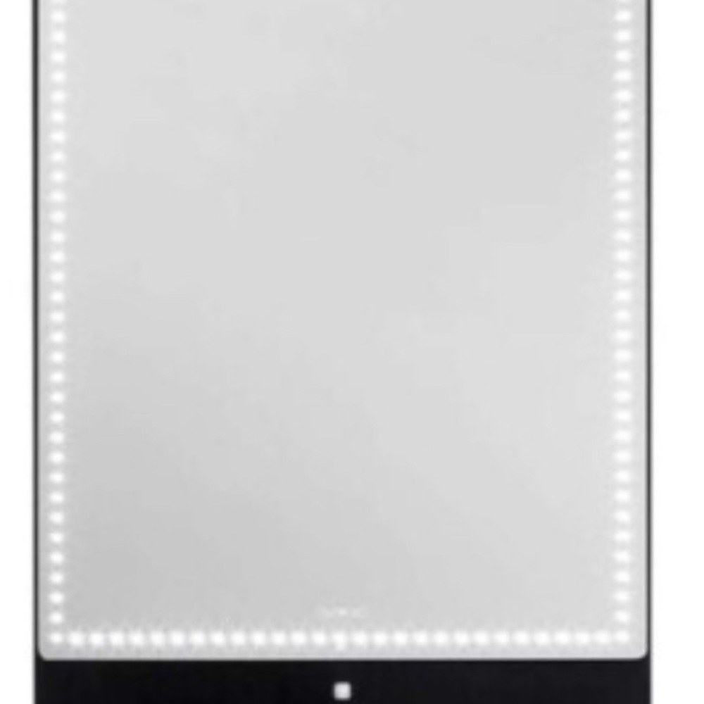 RIKI ♥️ RIKI - Sleek Black Tablet Mirror with LED Border